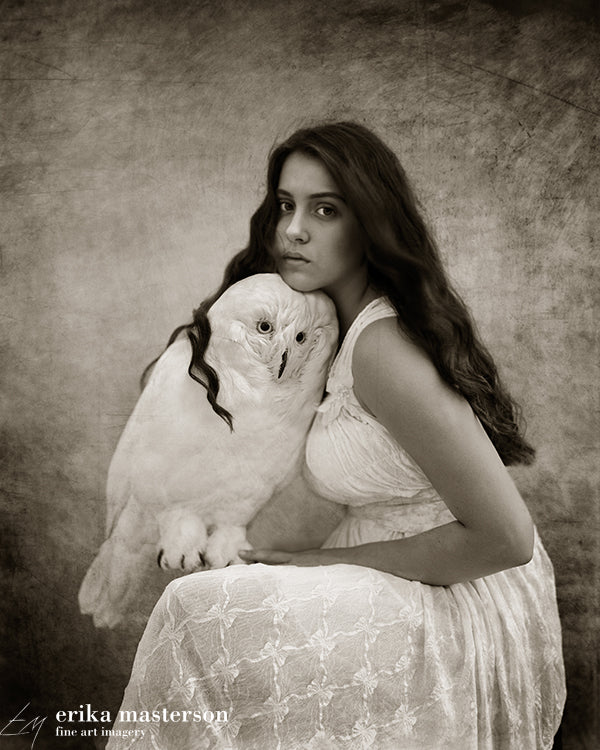 Portraits of girls with taxidermy animals shows a love that transcends species