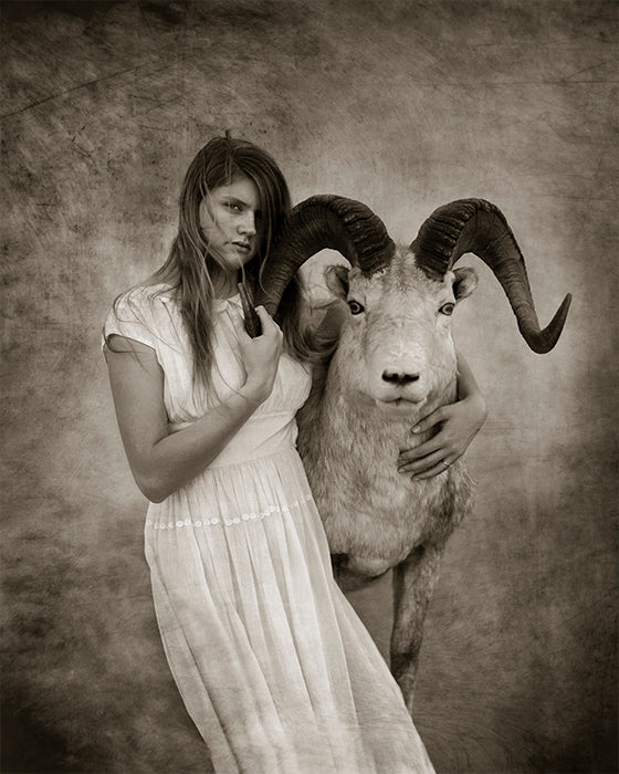 girl with wild Ram