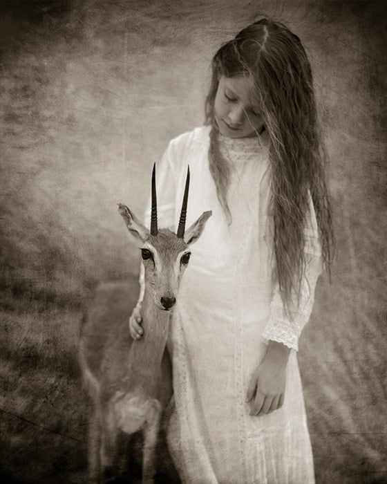 girl with wild Dik Dik