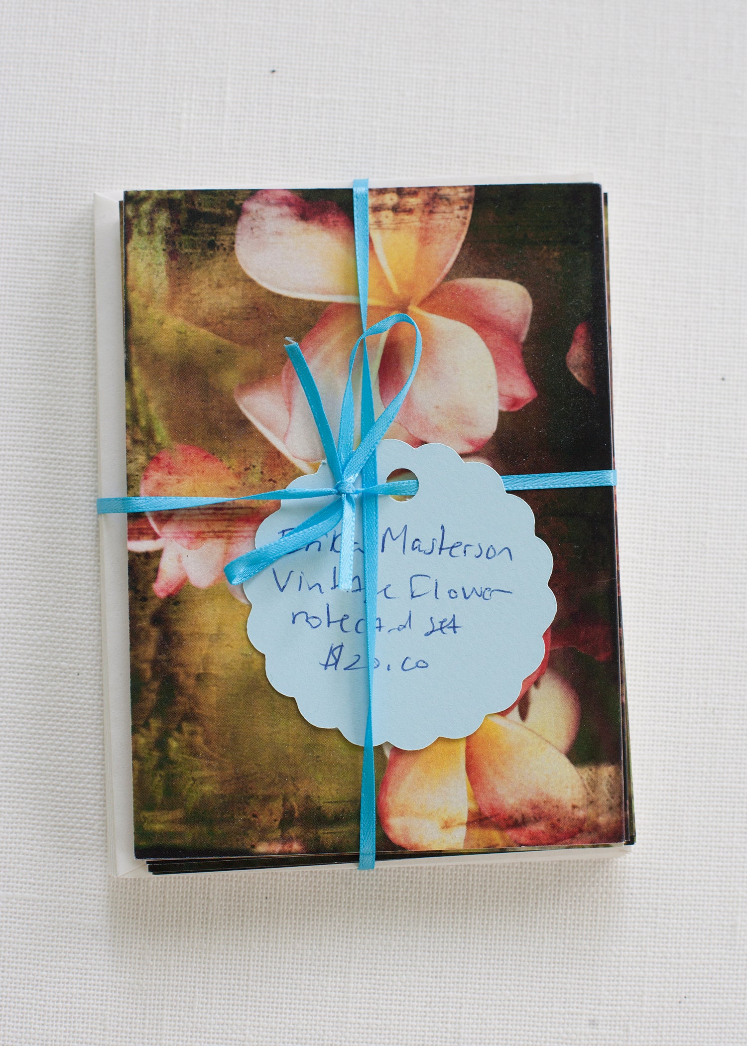 vintage flower note cards