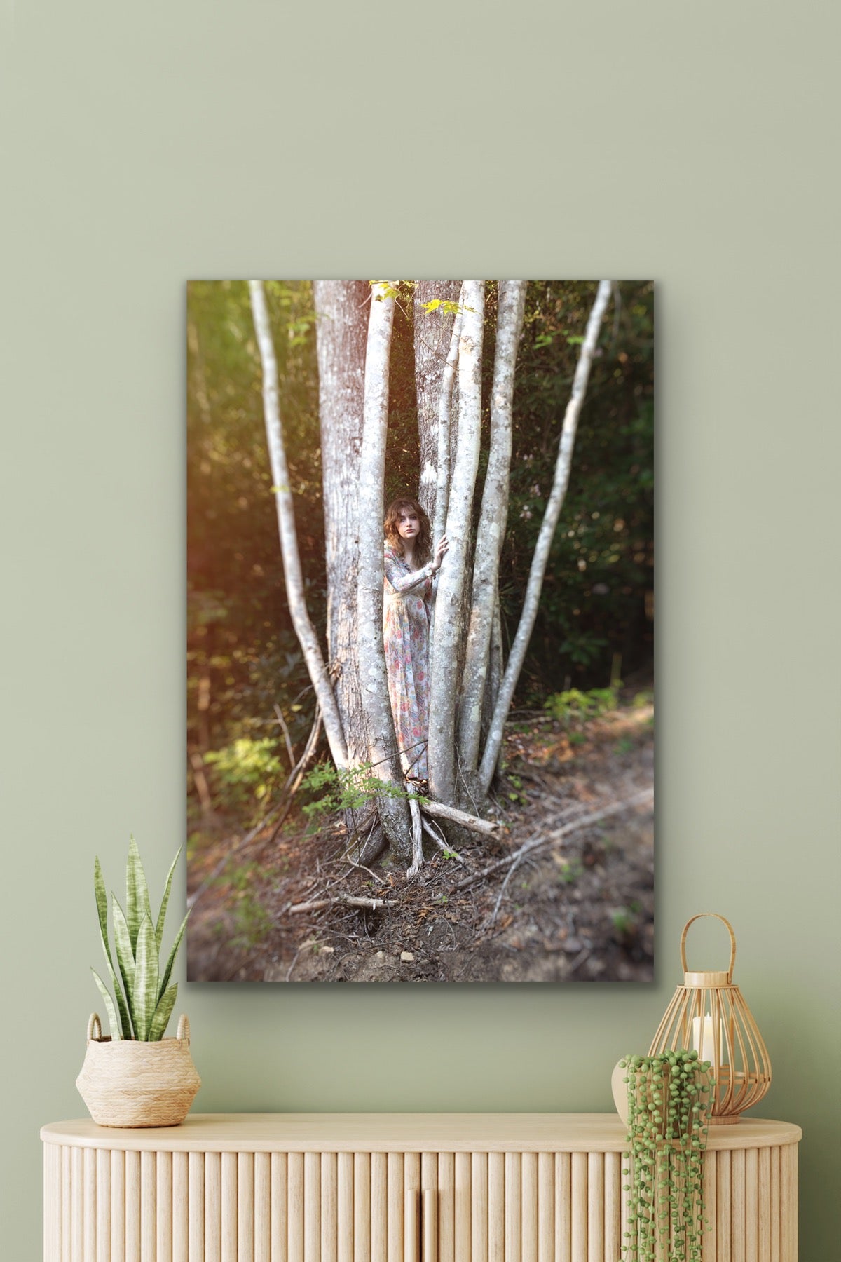 Sara in Birch Tree