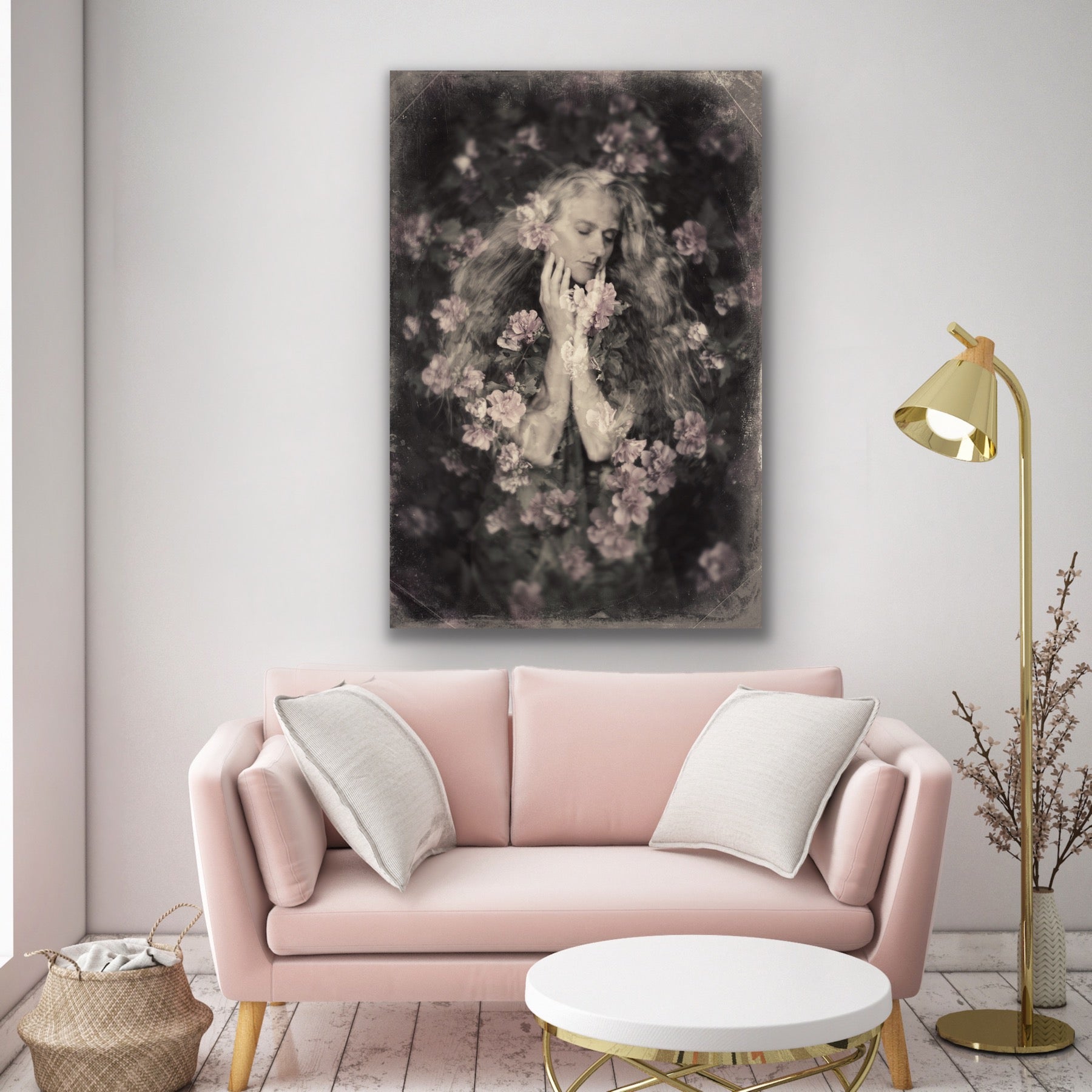 Self Portrait Pink Roses